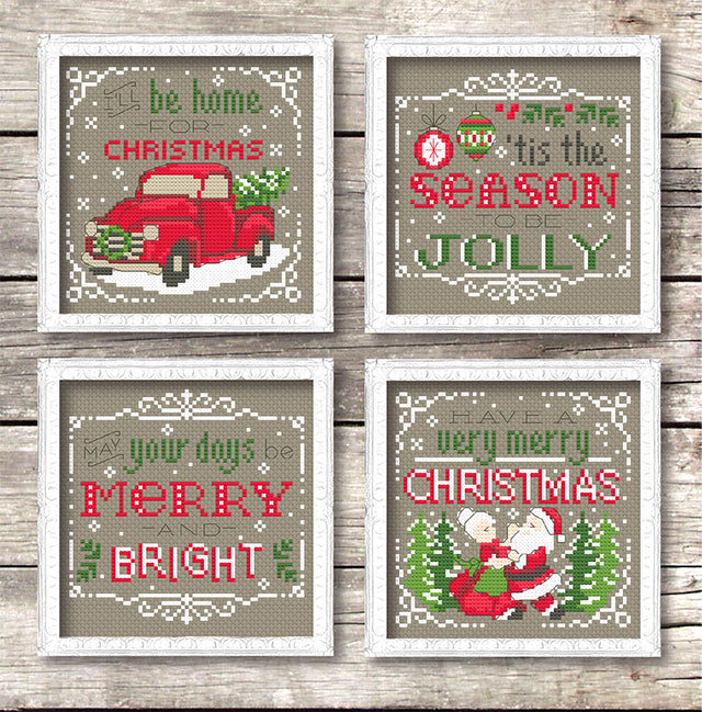 Four Christmas motifs 
