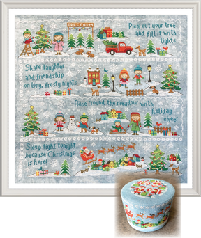 Christmas motifs with words