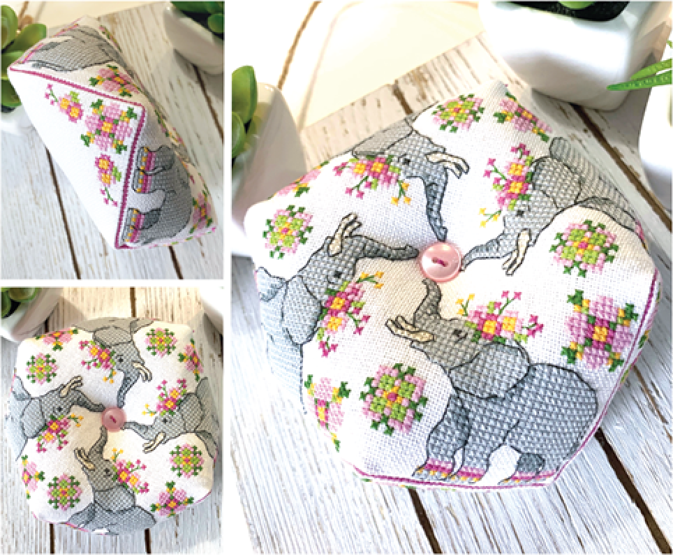 Elephant with flowers