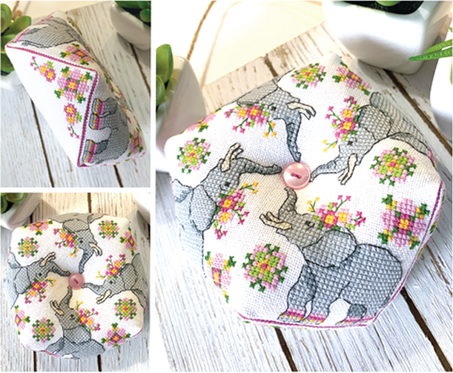 Elephant with flowers