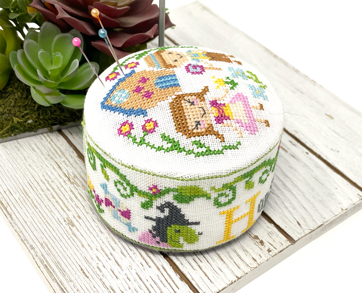 Coussin à épingles Hansel et Gretel - Modèle de point de croix de la série Contes de fées