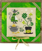 Mouse with four leaf clover and top hat
