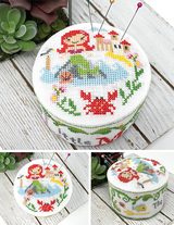 Coussin à épingles La Petite Sirène - Modèle de point de croix de la série Contes de fées