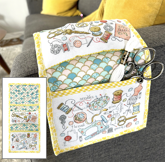 Armchair Pin Cushion - Modern Cross Stitch Pattern PDF