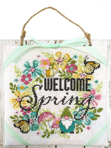 Spring Wreath - Modern Cross Stitch Pattern