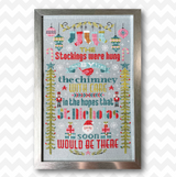 Christmas motifs with words