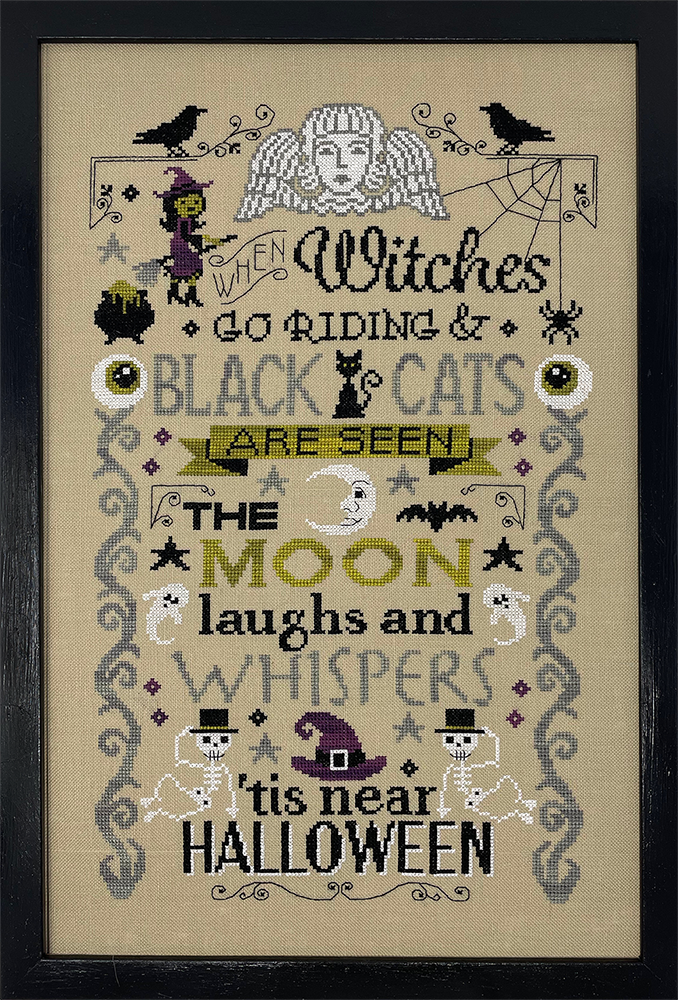 Halloween motifs with words 