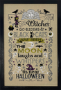 Halloween motifs with words 