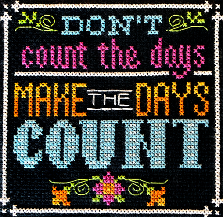 Quote don’t count the days make the days count