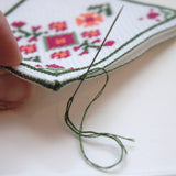 Floral Needle Case Cross Stitch Pattern Instant Download