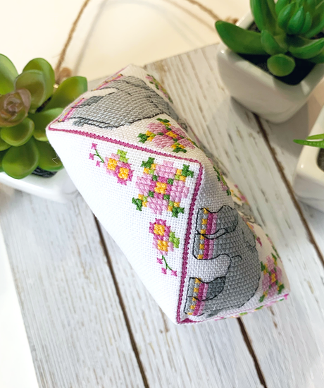 Elephant with flowers