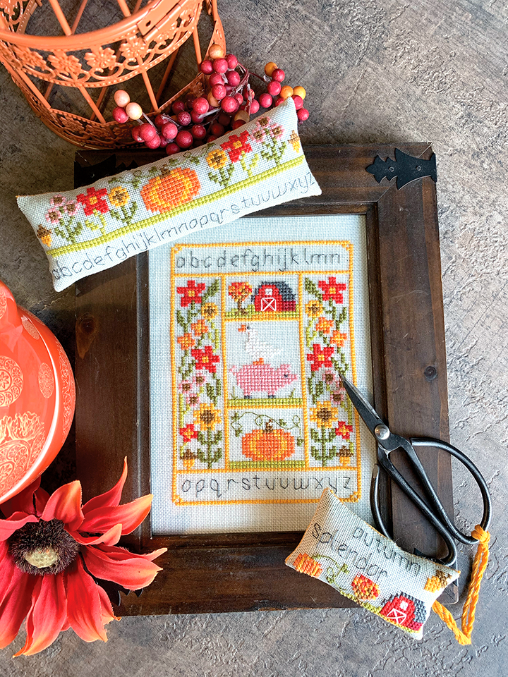 Rustic Autumn Cross Stitch Pattern