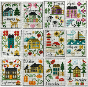 Twelve motifs of each month