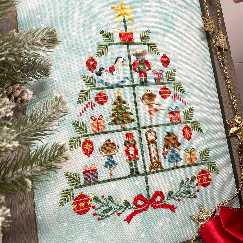 Christmas Terrarium - Modern Cross Stitch PDF – Tiny Modernist Cross Stitch