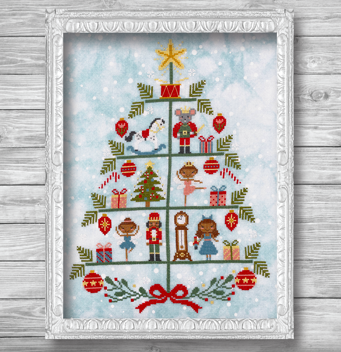 Rocking Horse Cross Stitch Ornament Kit - Stitched Modern