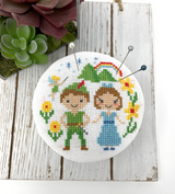 Coussin à épingles Peter Pan - Modèle de point de croix de la série Contes de fées
