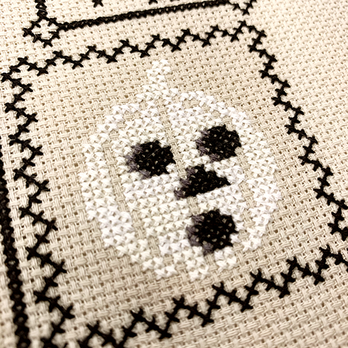 White pumpkin with face